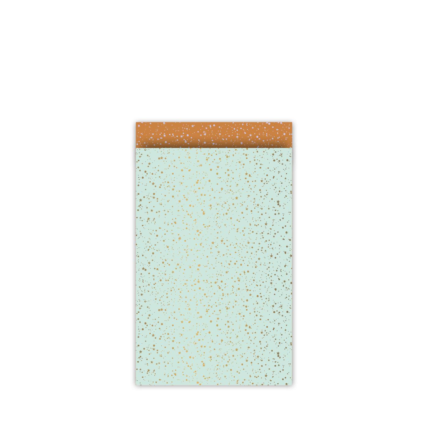 Cadeauzakjes Summer Sparkle mint/roest 12x19cm - 5 stuks-Gifts-Kraaltjes van Renate