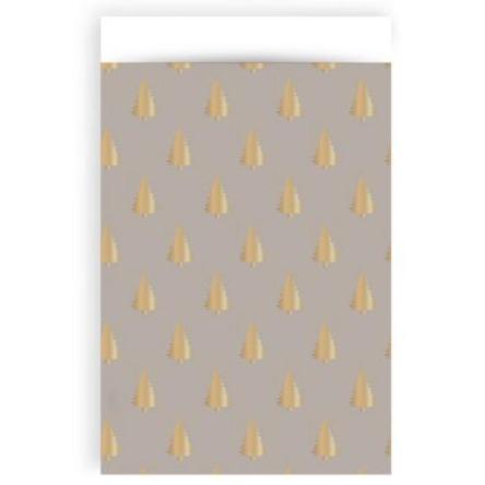Cadeauzakjes X-Mas Tree gold 12x19cm - 5 stuks-Inpakken-Kraaltjes van Renate