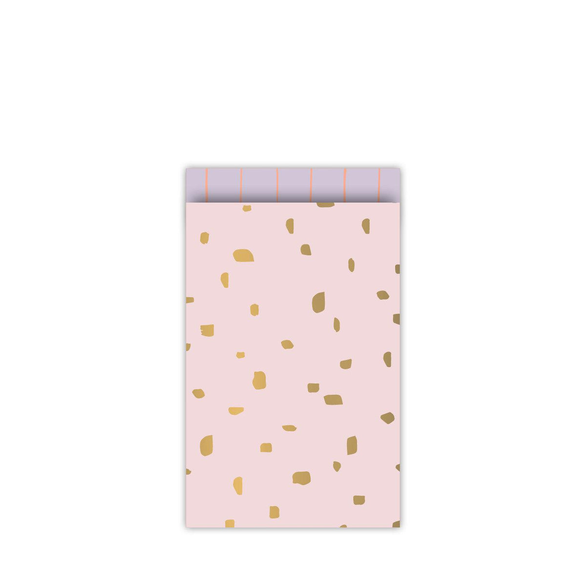 Cadeauzakjes minimal dots roze/goud 12x19cm - 5 stuks-Gifts-Kraaltjes van Renate