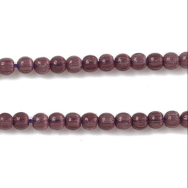 Cat Eye Kralen Rond Bordeaux 2mm - per 35 stuks-Kralen-Kraaltjes van Renate