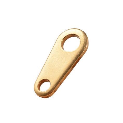 Chain connector RVS goud 13x6mm-onderdelen-Kraaltjes van Renate