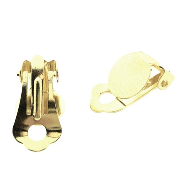Clip oorbellen goud 10mm - 1 paar-Kraaltjes van Renate
