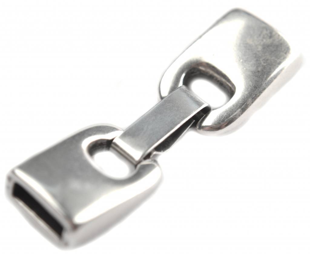 Clip sluiting Ø10x2.5mm Zilver DQ-Kraaltjes van Renate
