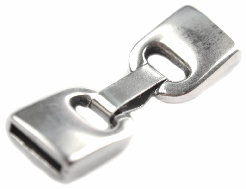 Clip sluiting Ø13x2.5mm Zilver DQ-Kraaltjes van Renate