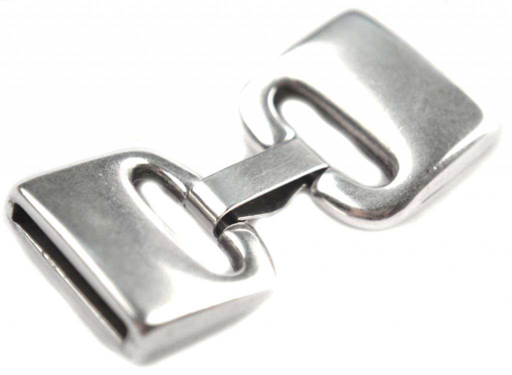 Clip sluiting Ø20x2.5mm Zilver DQ-Kraaltjes van Renate