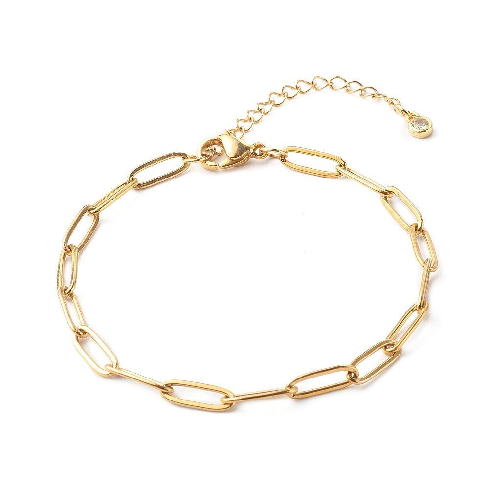 Schakelarmband Stainless Steel 20cm-armband-Kraaltjes van Renate