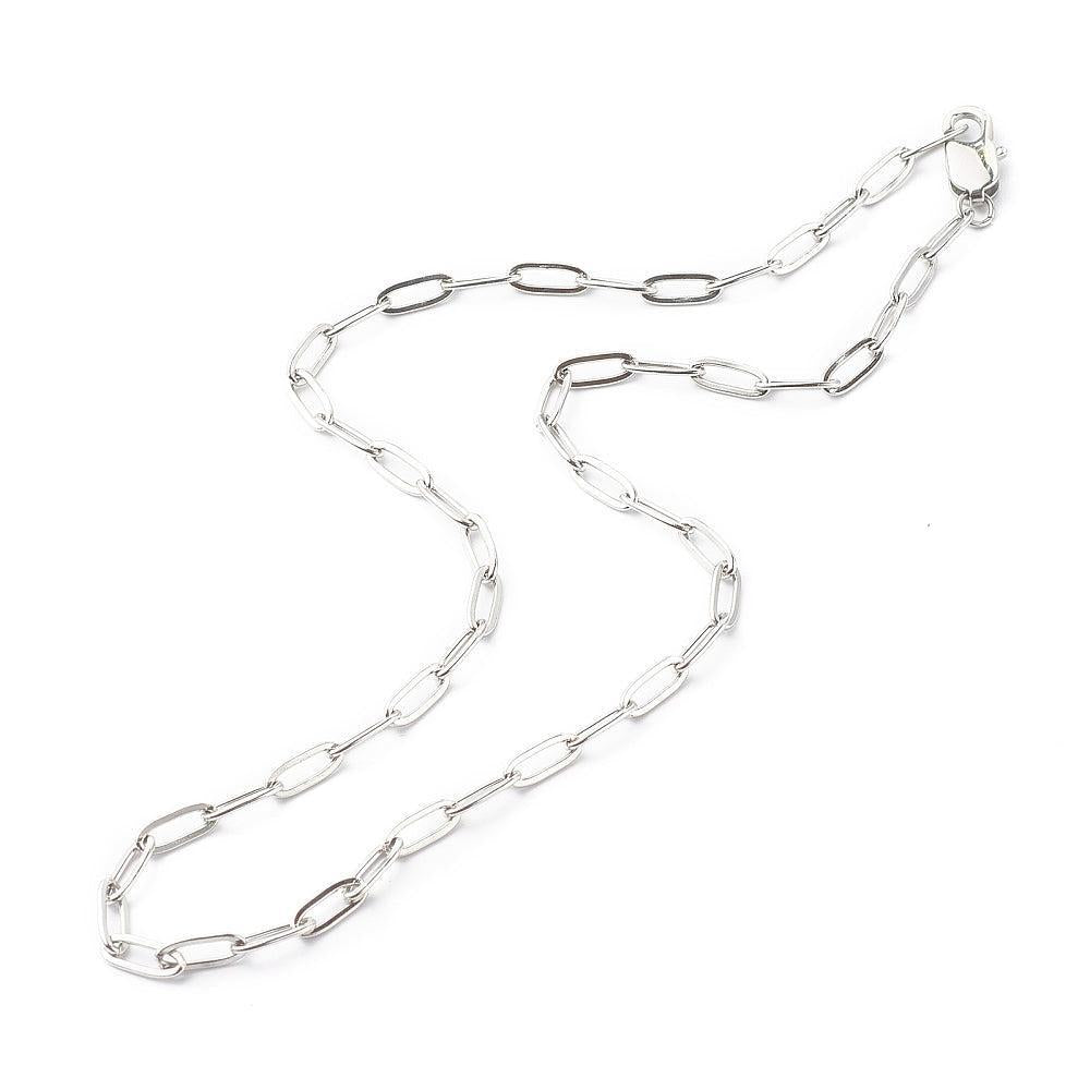 Complete Ketting Cable 10x4mm RVS Zilver - 43.5cm-Ketting-Kraaltjes van Renate