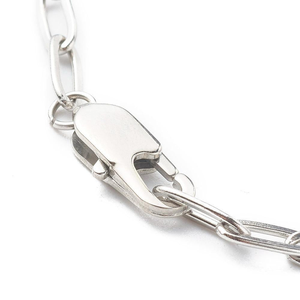 Complete Ketting Cable 10x4mm RVS Zilver - 43.5cm-Ketting-Kraaltjes van Renate