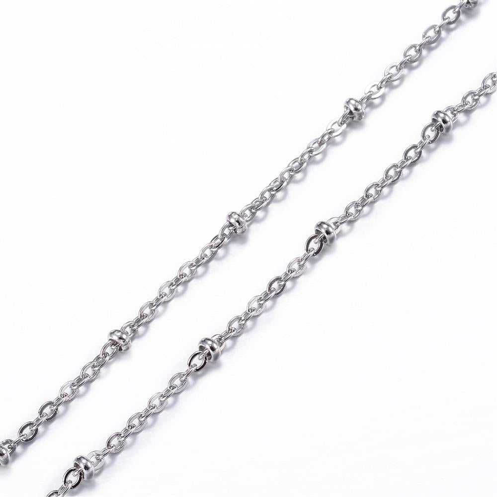 Complete Ketting Cable 1.5mm RVS Zilver - 45.5cm-Ketting-Kraaltjes van Renate