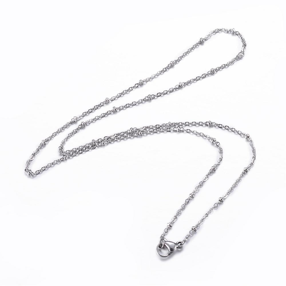 Complete Ketting Cable 1.5mm RVS Zilver - 45.5cm-Ketting-Kraaltjes van Renate