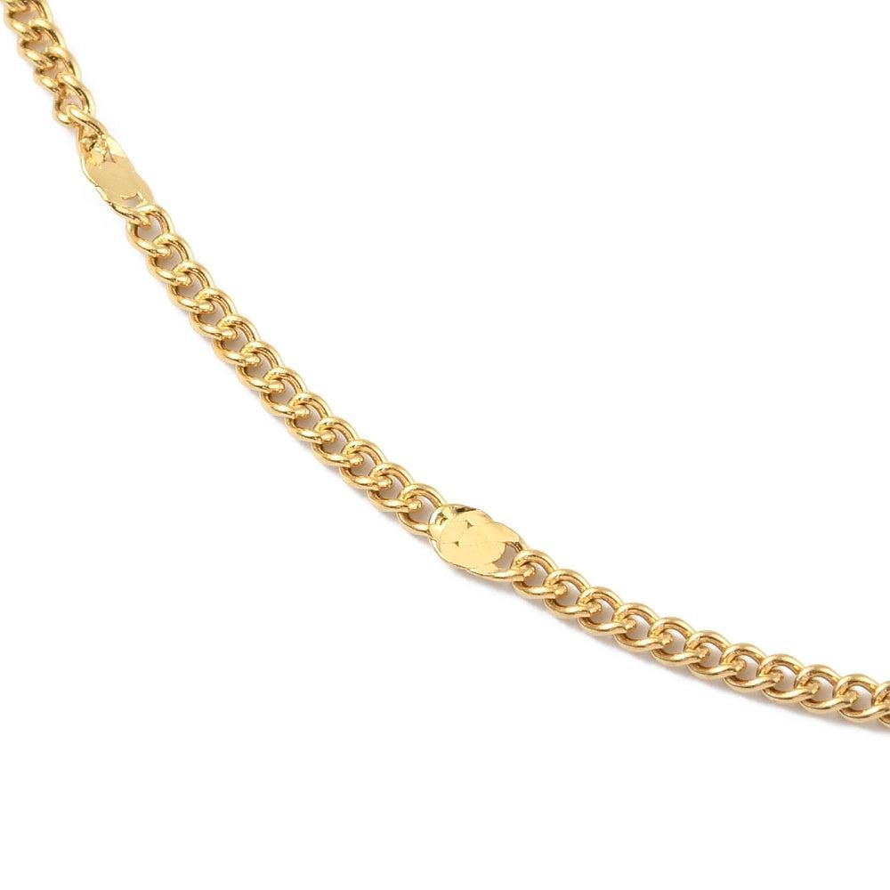 Complete Ketting Cable 2mm Premium RVS Goud 14k plated - 40.8cm-Ketting-Kraaltjes van Renate