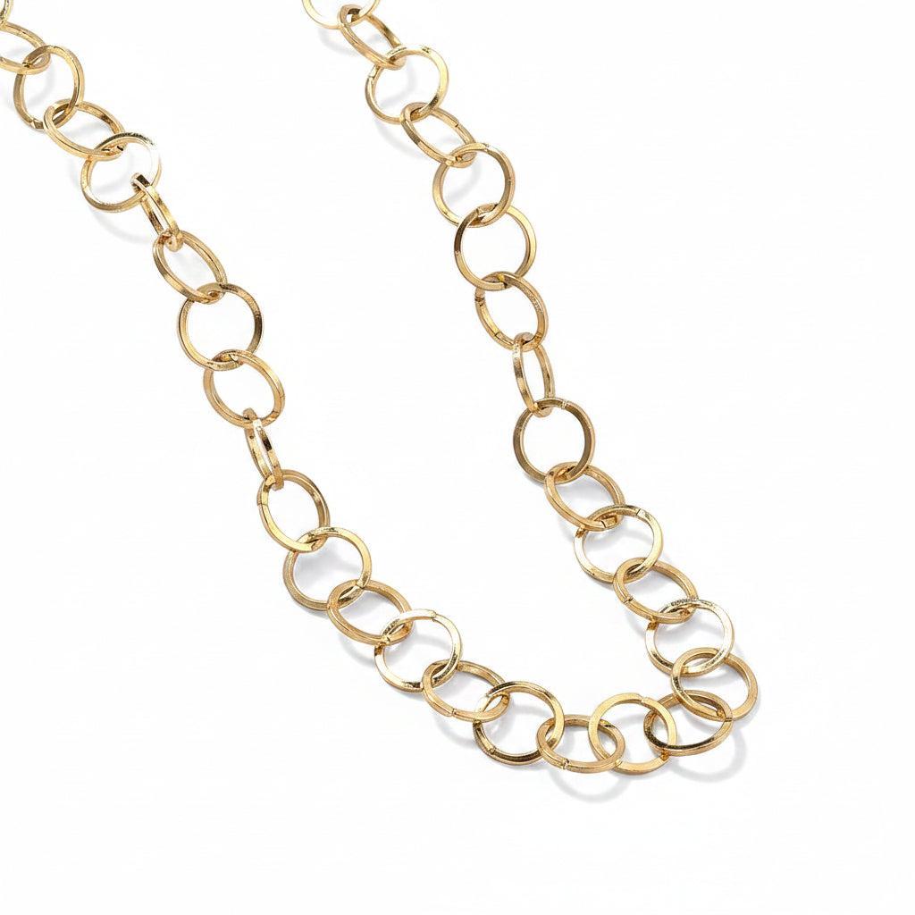 Complete Ketting Cable 5mm Premium RVS Goud - 44.9cm-Ketting-Kraaltjes van Renate