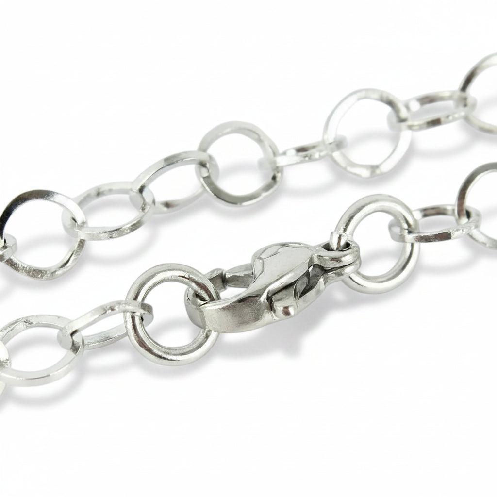 Complete Ketting Cable 5mm RVS Zilver - 44.9cm-Ketting-Kraaltjes van Renate