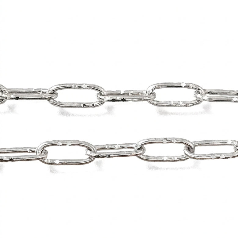 Complete Ketting Paperclip RVS Zilver 42cm - per stuk-Ketting-Kraaltjes van Renate