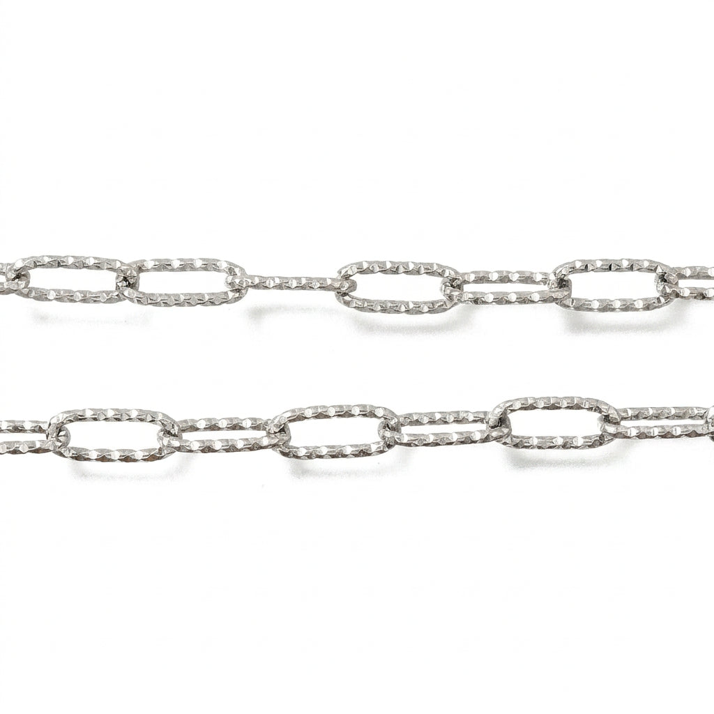 Complete Ketting Paperclip RVS Zilver 44.5cm - per stuk-Ketting-Kraaltjes van Renate