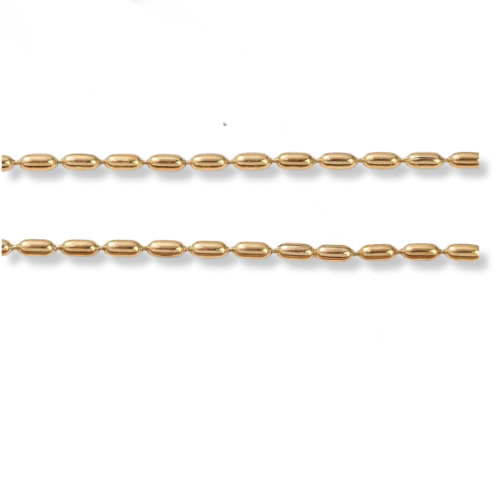 Complete ketting RVS 14K Gold Plated 41cm - per stuk-ketting-Kraaltjes van Renate