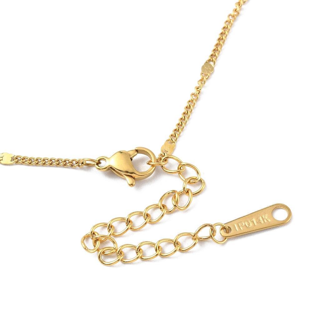 Complete schakelketting RVS 14K Gold Plated 41cm - per stuk-ketting-Kraaltjes van Renate