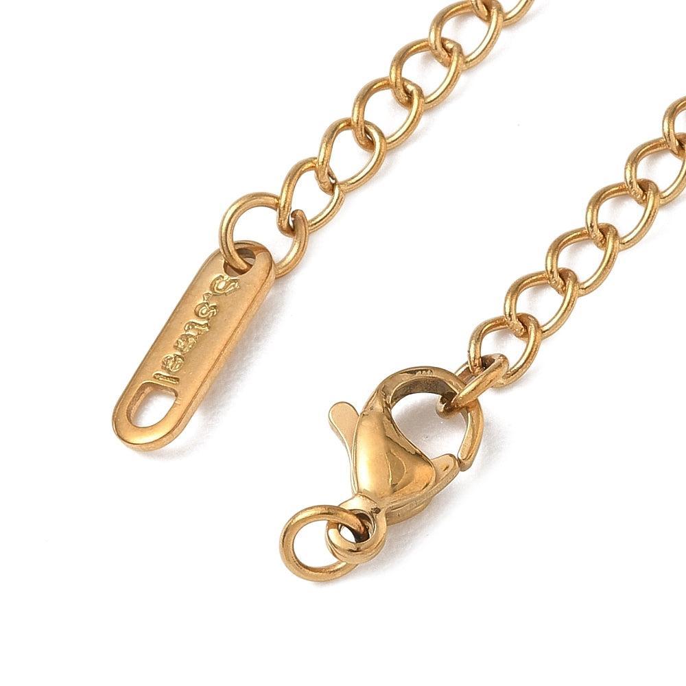 Complete sluiting Premium RVS Goud 62mm Oval - per stuk-Sluitingen-Kraaltjes van Renate