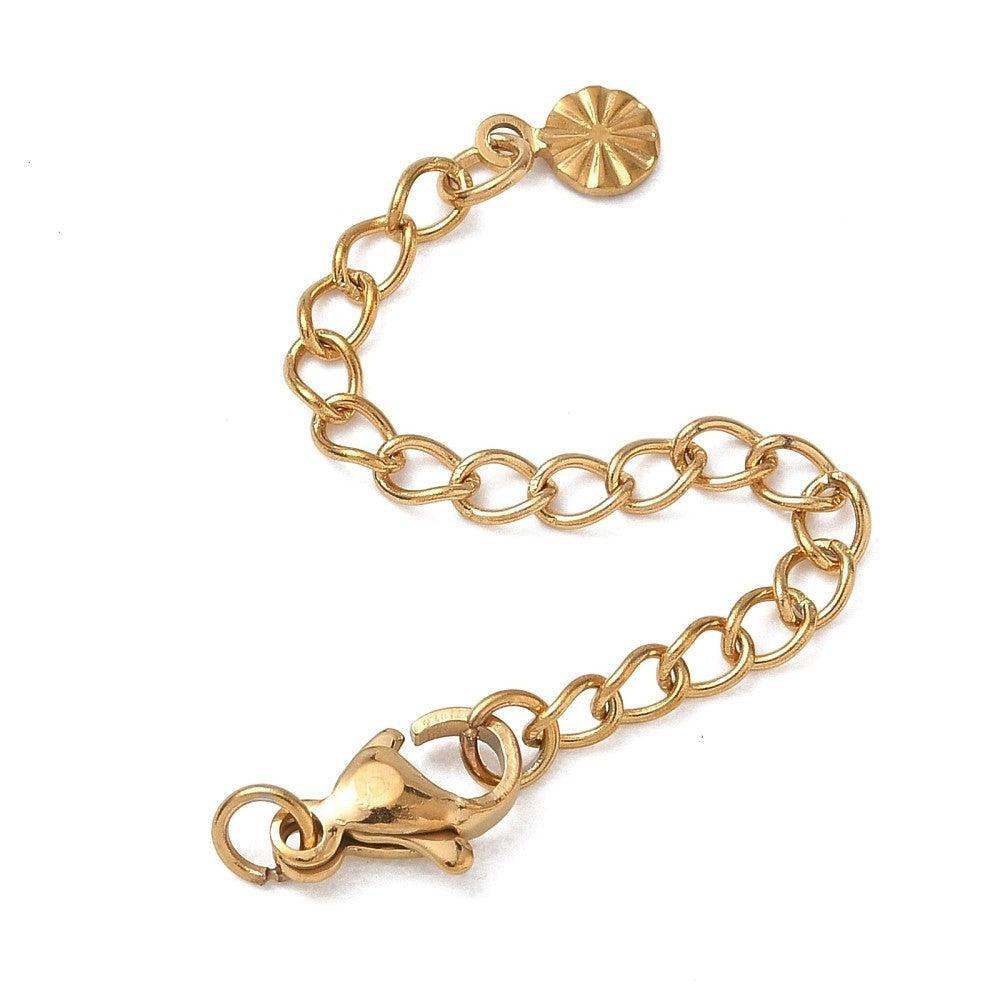 Complete sluiting Premium RVS Goud 67mm - per stuk-Sluitingen-Kraaltjes van Renate