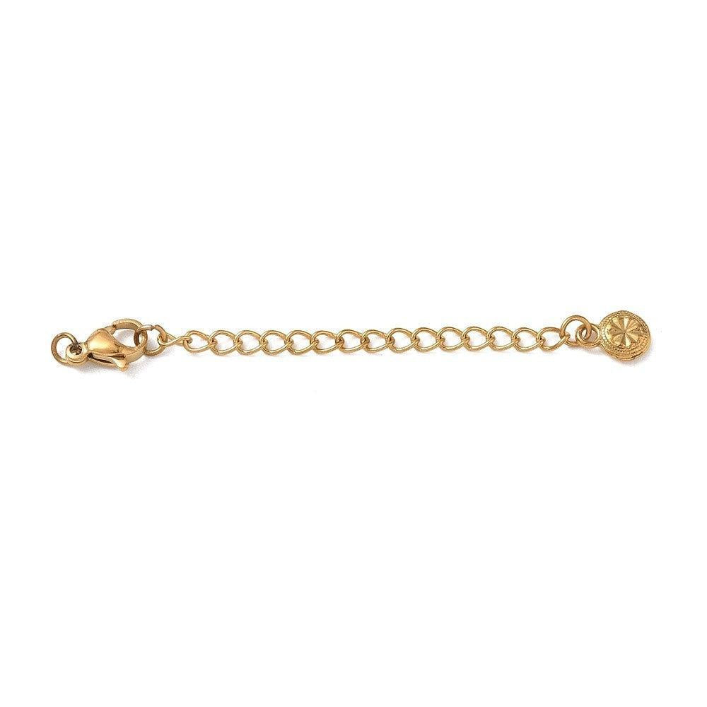 Complete sluiting Premium RVS Goud 63mm - per stuk-Sluitingen-Kraaltjes van Renate