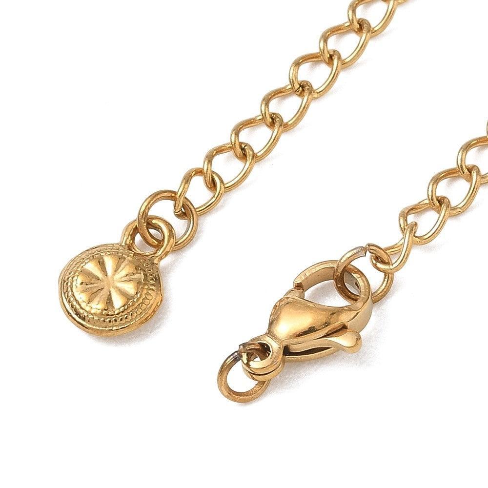 Complete sluiting Premium RVS Goud 63mm - per stuk-Sluitingen-Kraaltjes van Renate