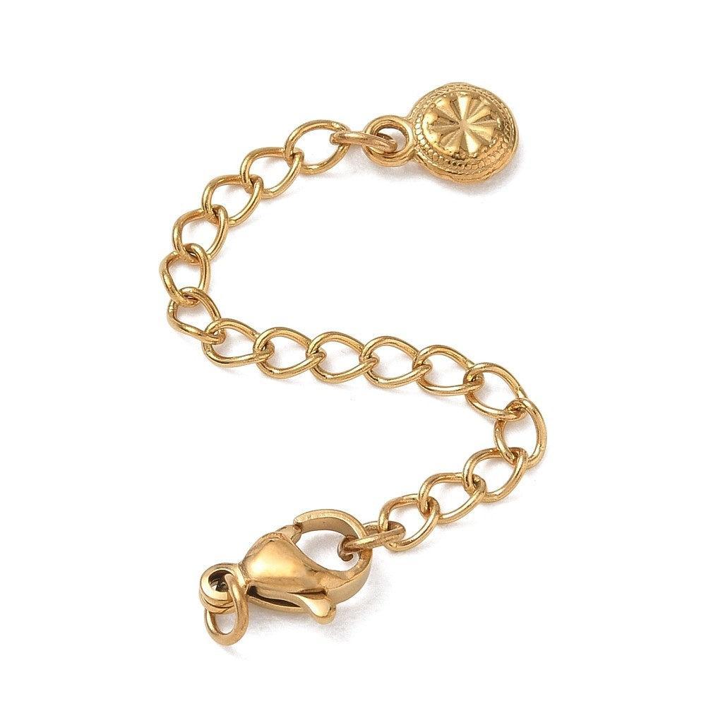 Complete sluiting Premium RVS Goud 63mm - per stuk-Sluitingen-Kraaltjes van Renate