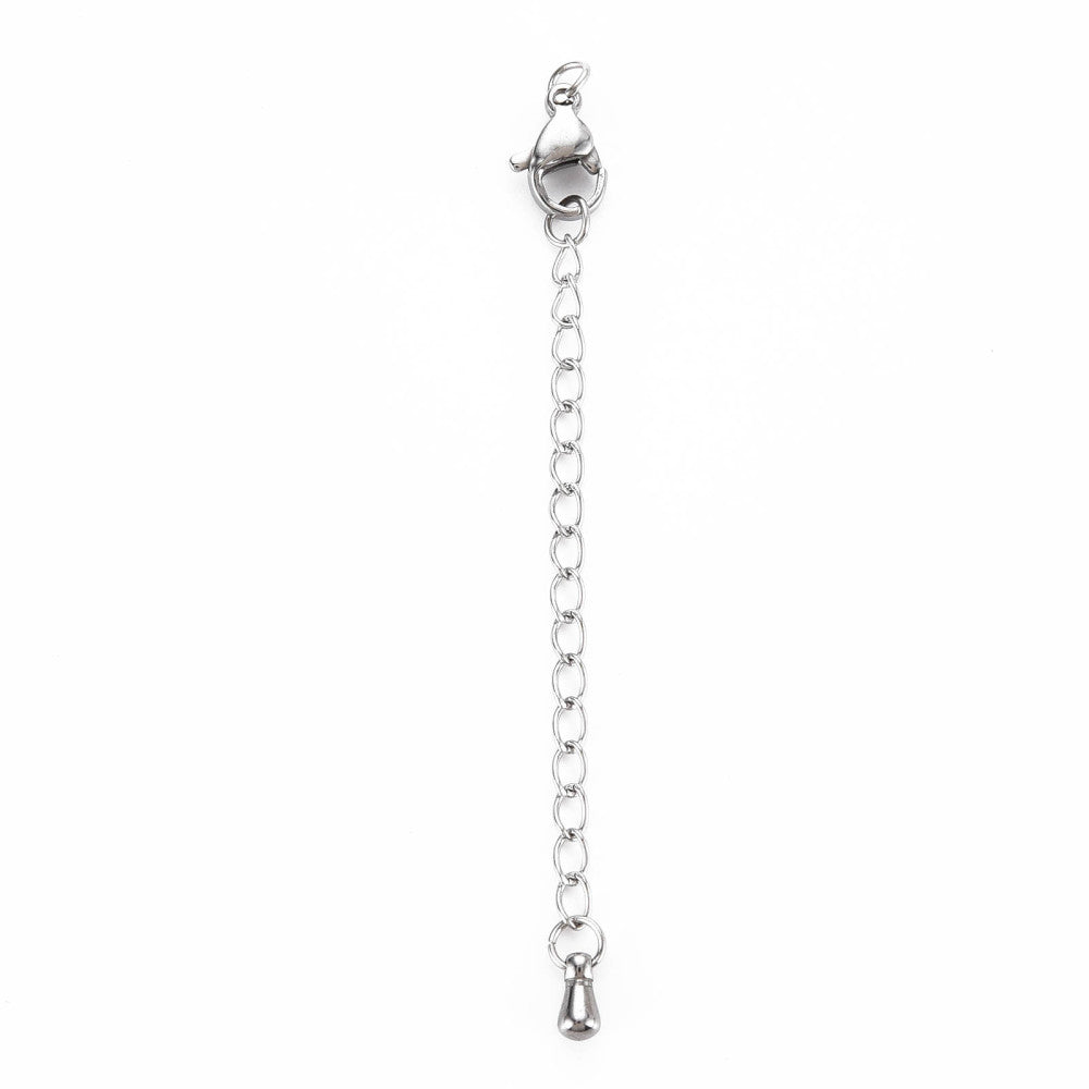 Complete sluiting RVS Zilver 50mm - per stuk-Onderdelen-Kraaltjes van Renate