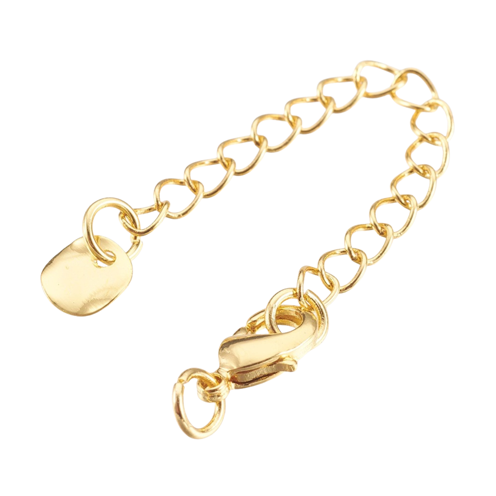 Complete sluiting goud 18K Gold Plated 68mm - per stuk-Onderdelen-Kraaltjes van Renate