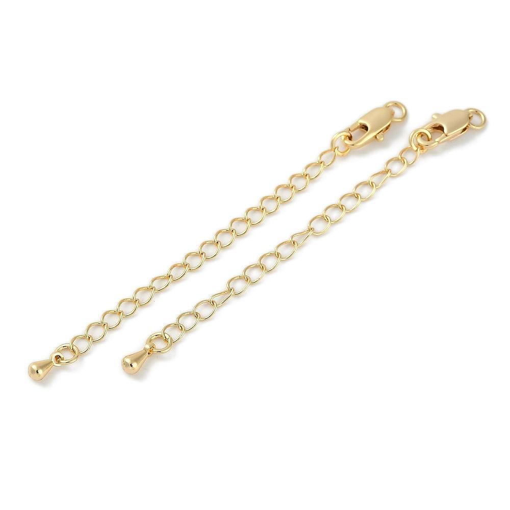 Complete sluiting goud 18K Gold Plated 73mm - per stuk-Onderdelen-Kraaltjes van Renate