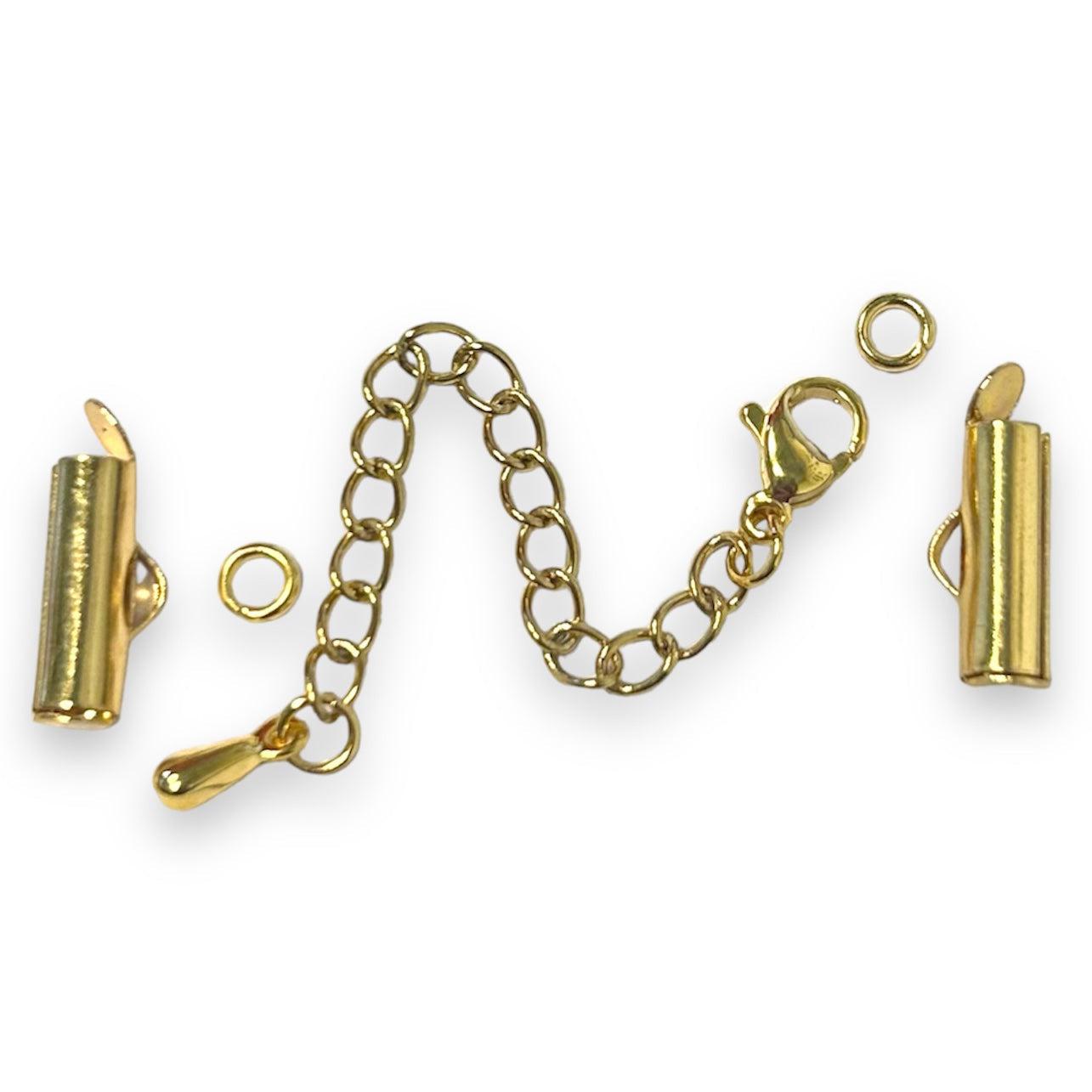 Complete sluiting miyuki armbanden 13mm RVS goud-sluitingen-Kraaltjes van Renate