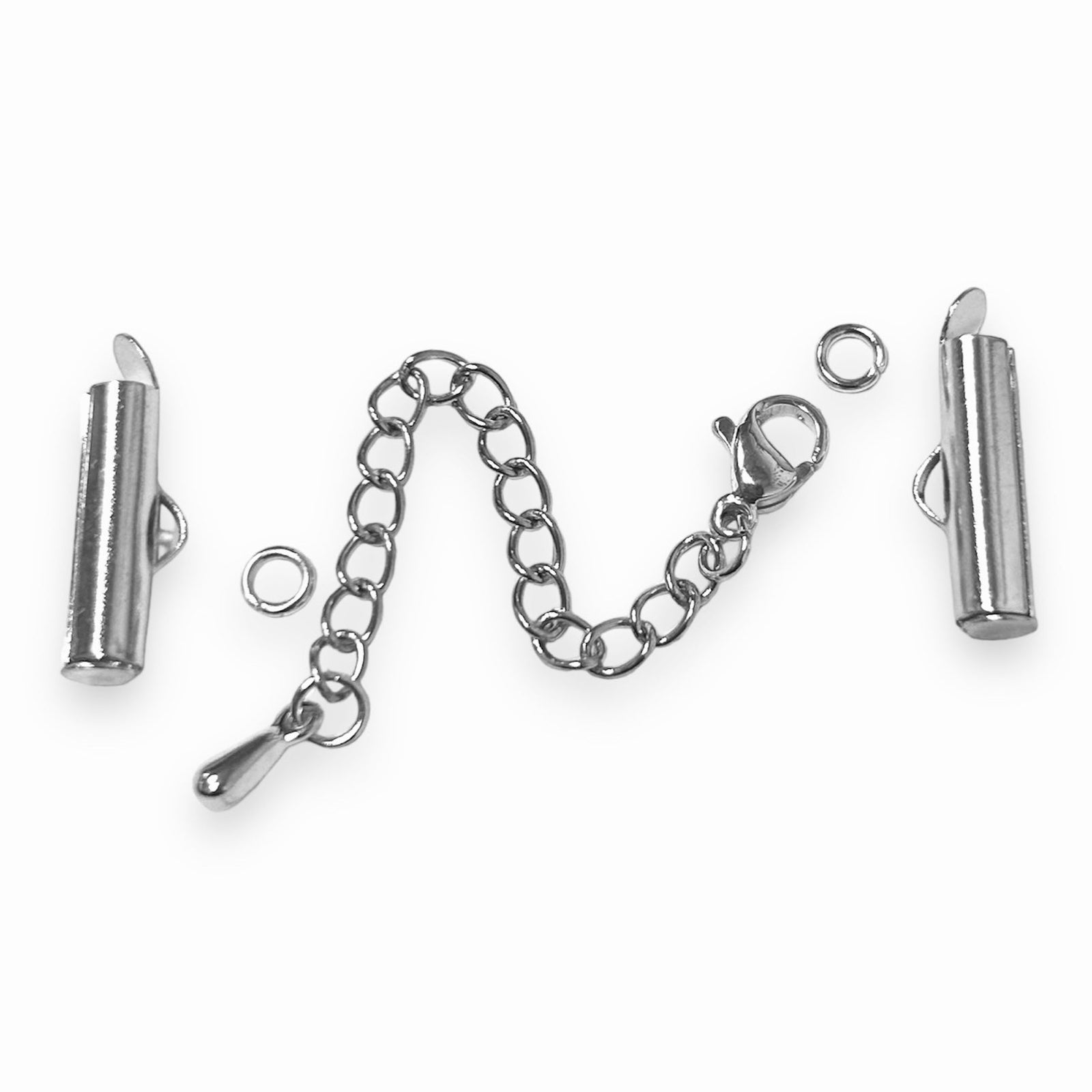 Complete sluiting miyuki armbanden 16mm RVS zilver-sluitingen-Kraaltjes van Renate