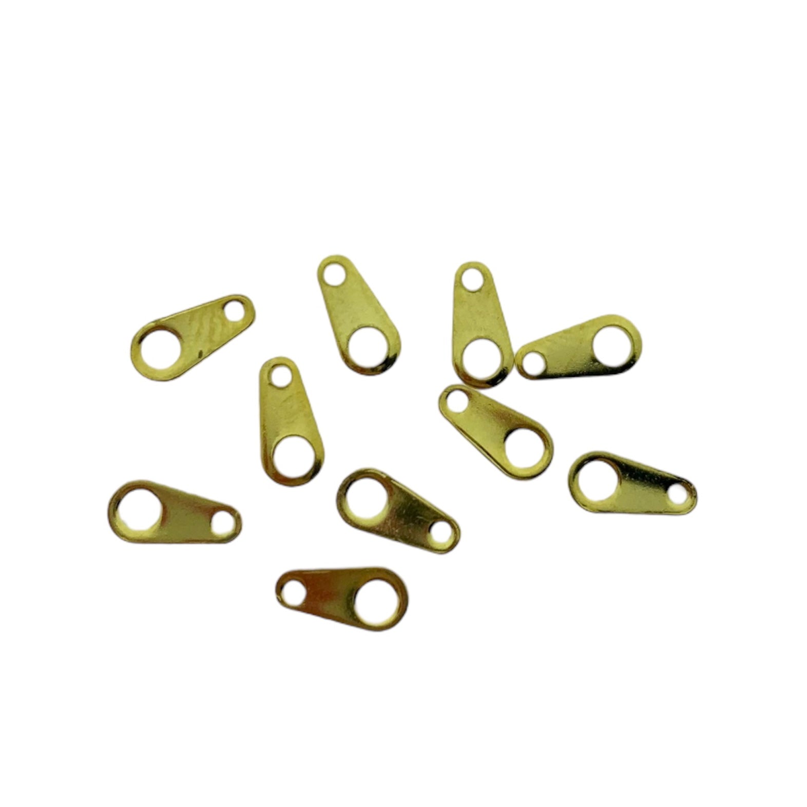 Connectors 8x4mm RVS -per 10 stuks-onderdelen-Kraaltjes van Renate