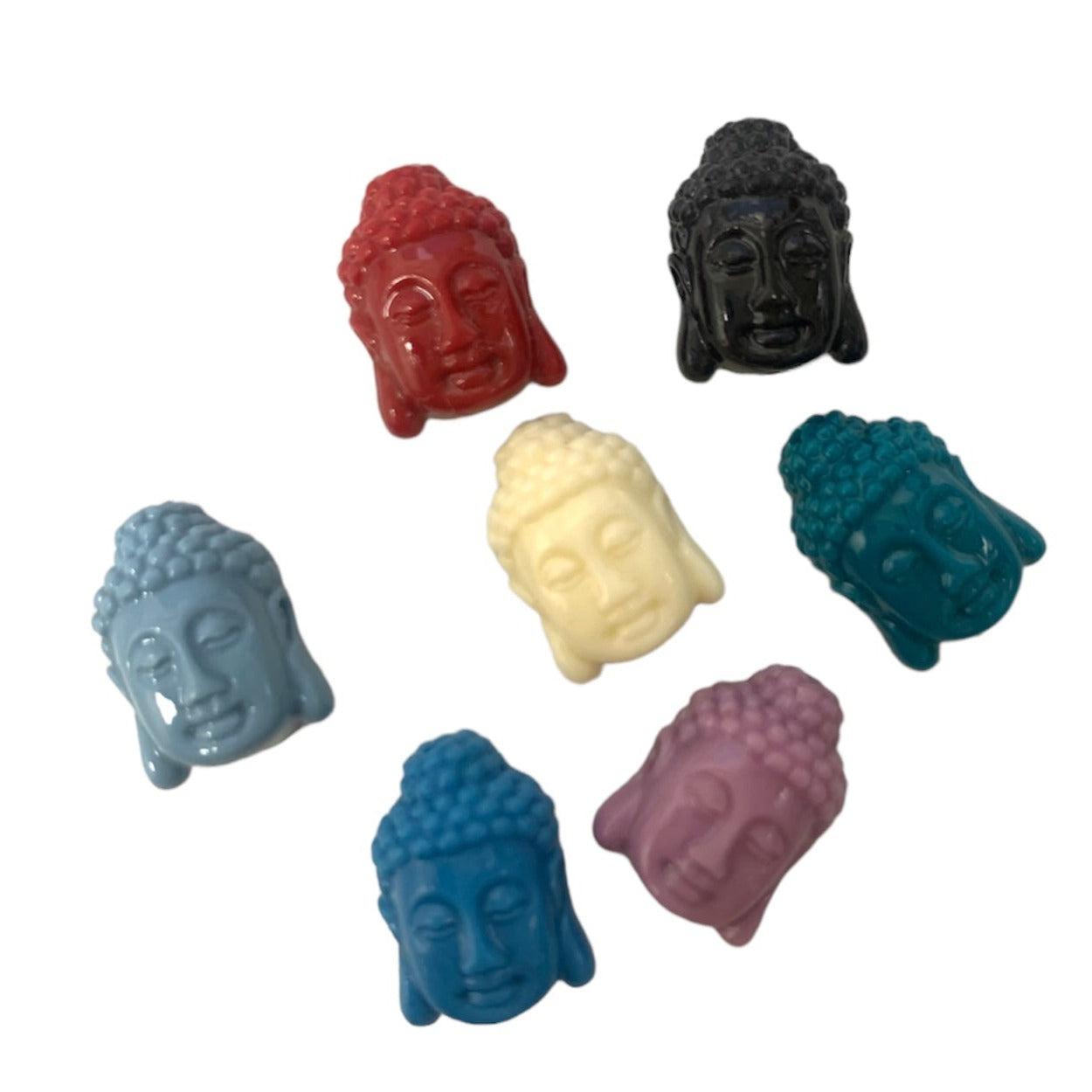 Coral kraal buddha multicolour 15x10mm-Kralen-Kraaltjes van Renate