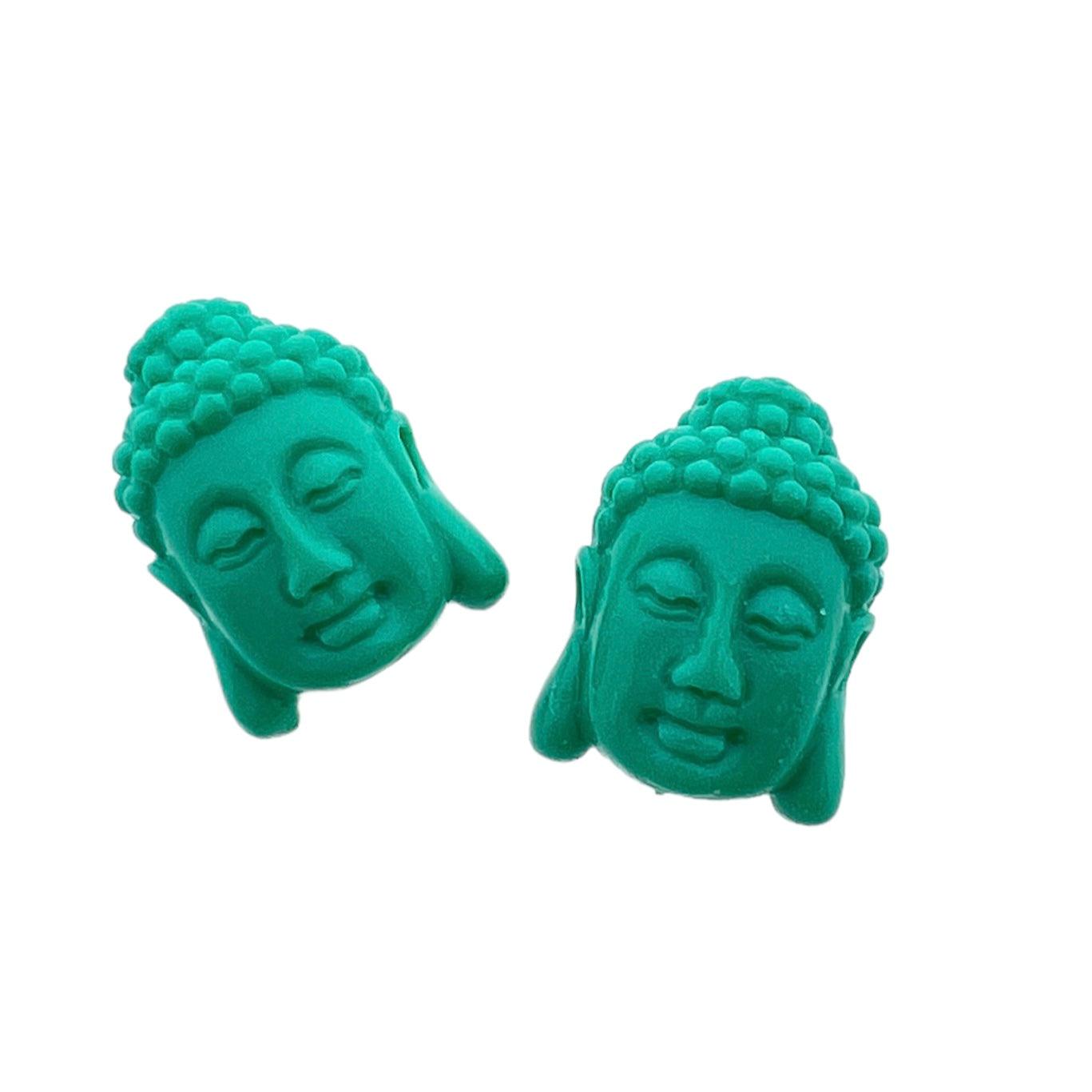 Coral kraal buddha turquoise 15x10mm-Kralen-Kraaltjes van Renate