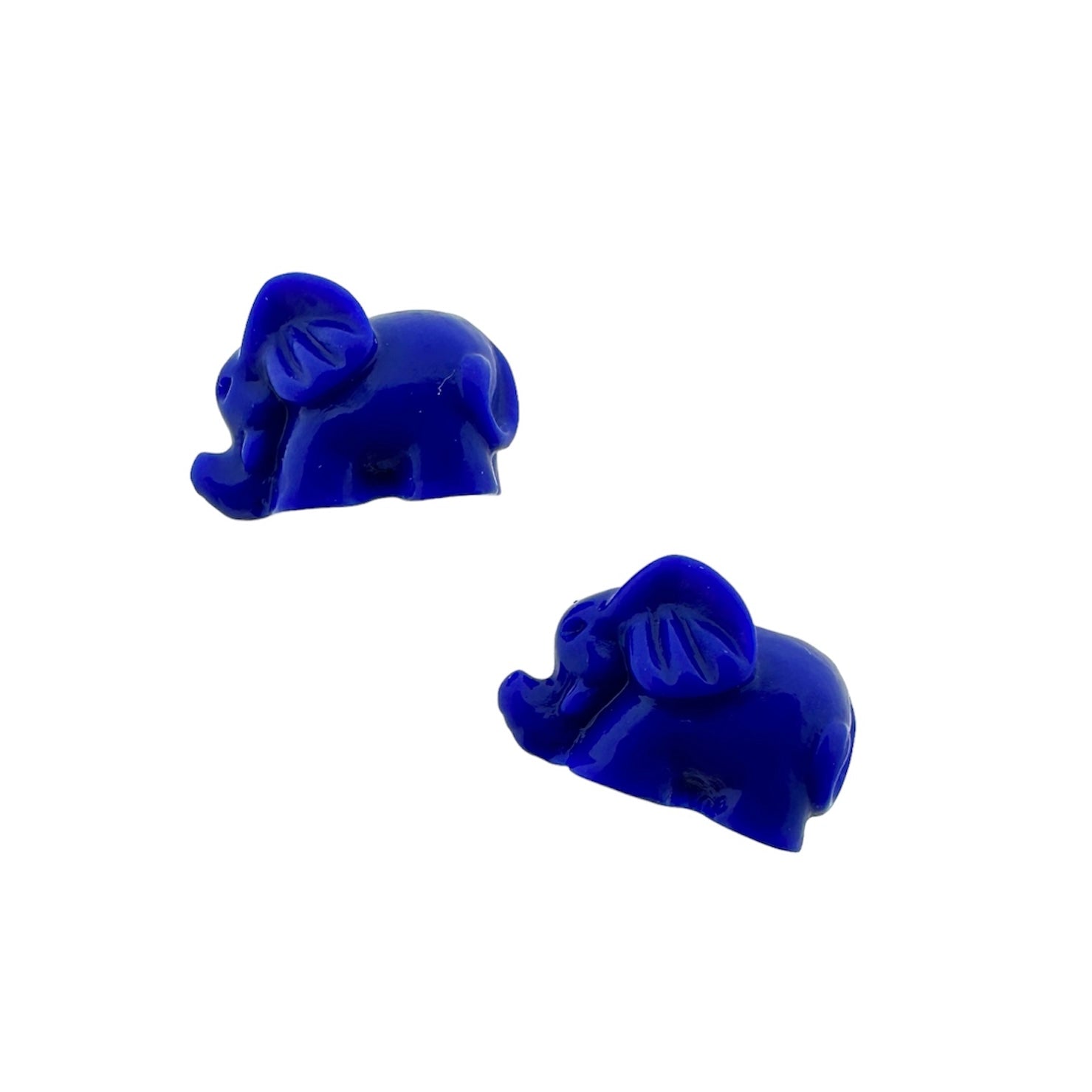 Coral kraal olifant donkerblauw 10x14x9mm-Kralen-Kraaltjes van Renate