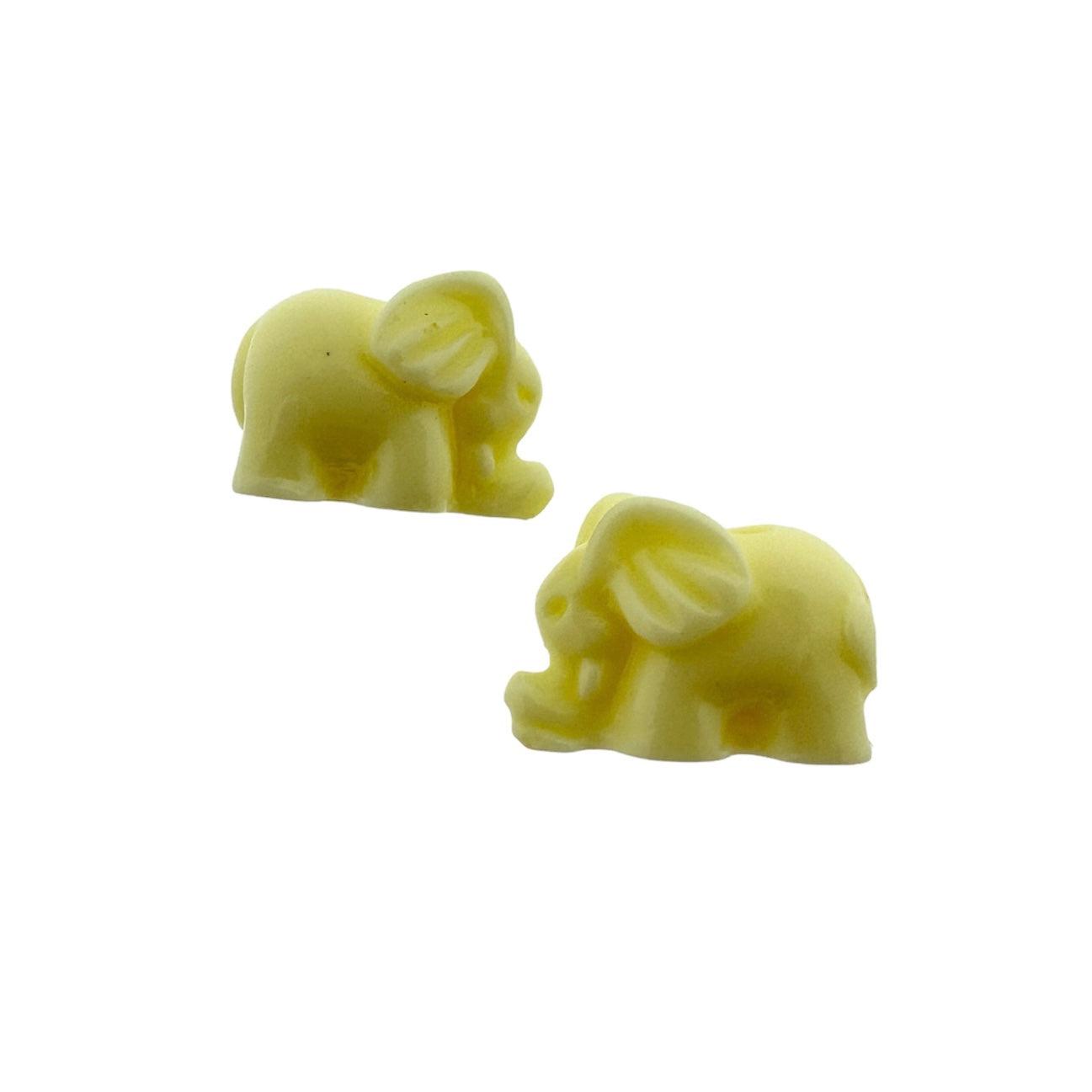 Coral kraal olifant lichtgeel 10x14x9mm-Kralen-Kraaltjes van Renate