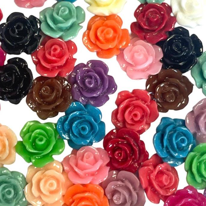 Coral kraal roosje gekleurd 10x6mm-Kralen-Kraaltjes van Renate