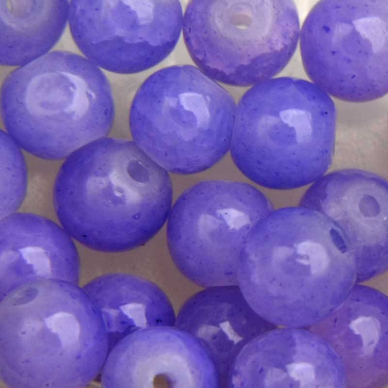 Crackle glaskralen lavender blue 4mm - 50 stuks-Kraaltjes van Renate