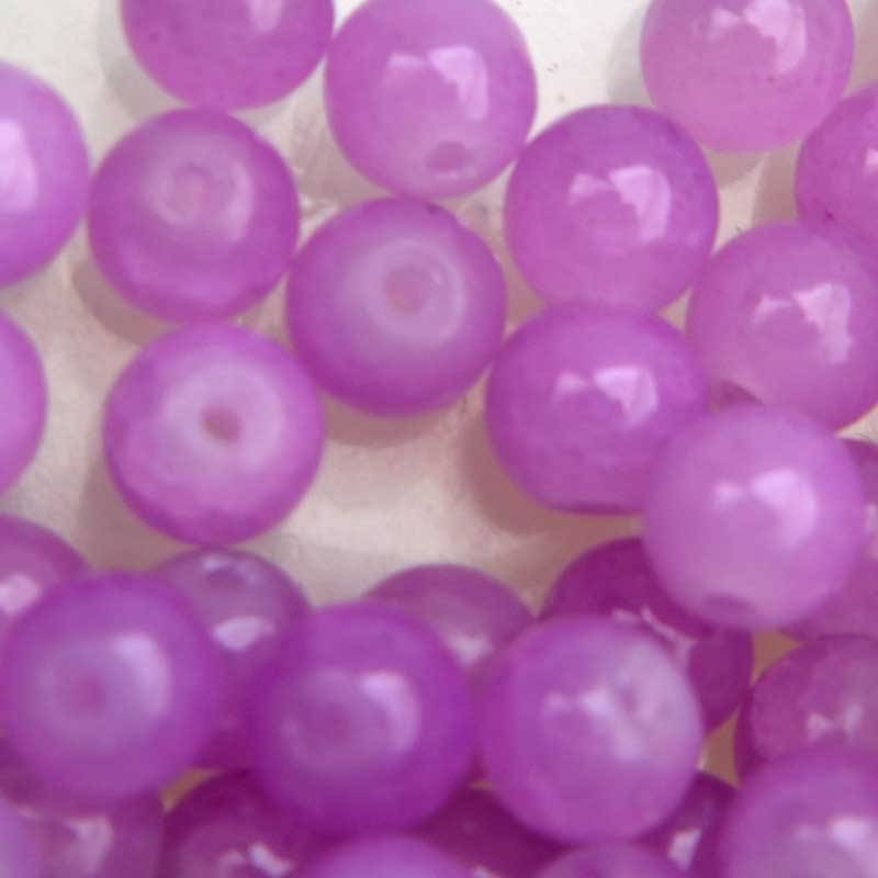 Crackle glaskralen purple orchid 4mm - 50 stuks-Kraaltjes van Renate
