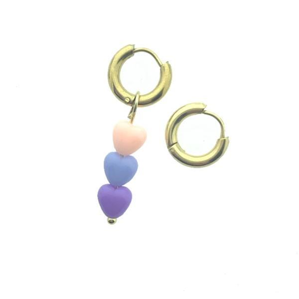 Creolen oorbel rond goud RVS 13mm - per paar-Kraaltjes van Renate