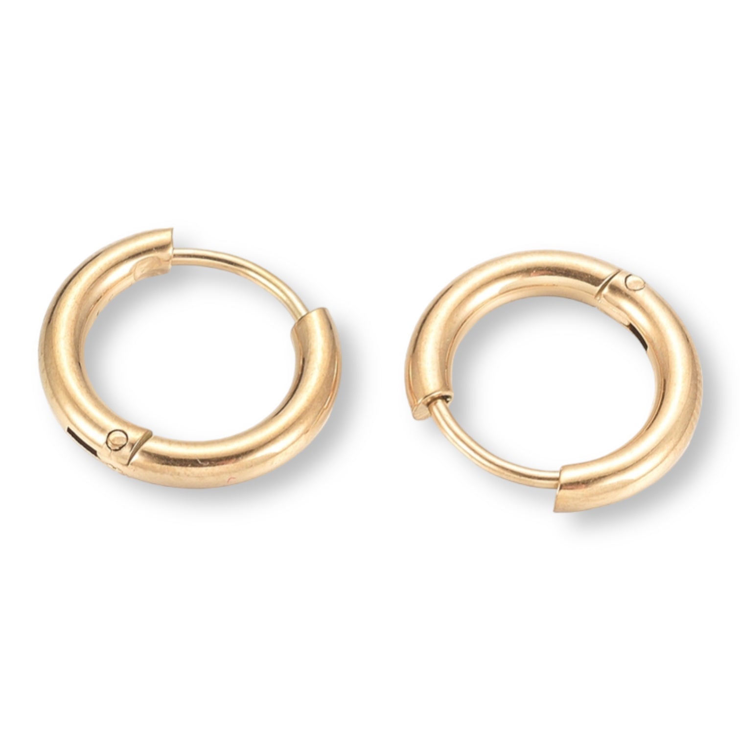 Creolen oorbel Ø2.5mm rond goud RVS 16mm - per paar-onderdelen-Kraaltjes van Renate