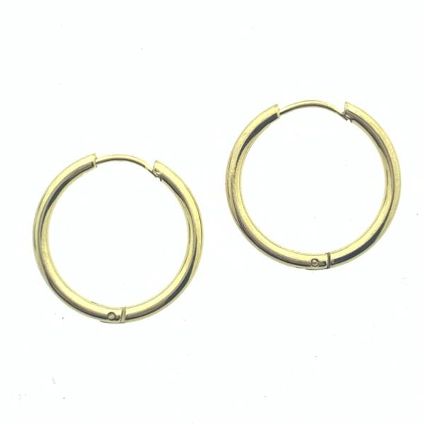 Creolen oorbel rond goud RVS 20mm - per paar-Kraaltjes van Renate