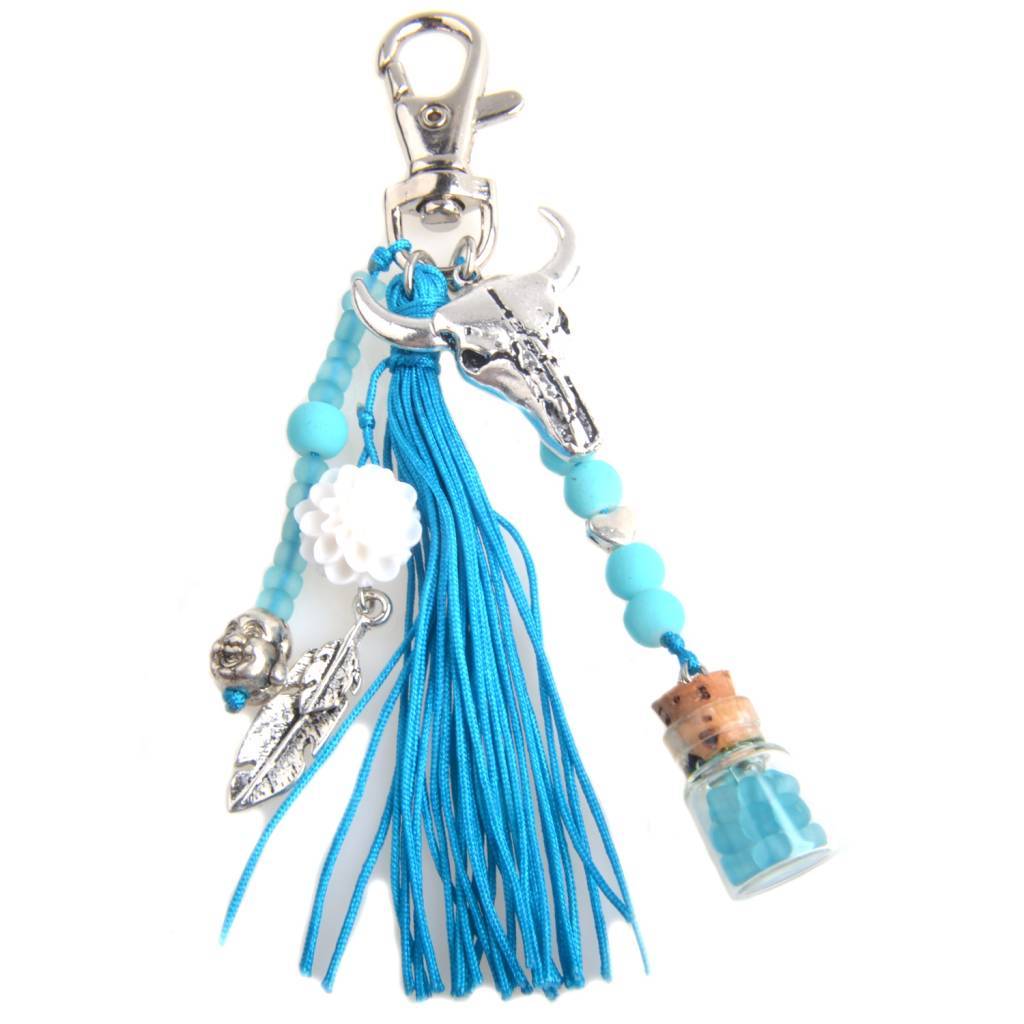 DIY Sleutelhanger Ibiza Aqua-Kraaltjes van Renate