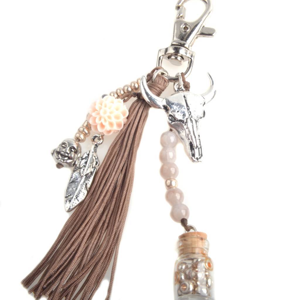 DIY Sleutelhanger Ibiza Taupe-Kraaltjes van Renate