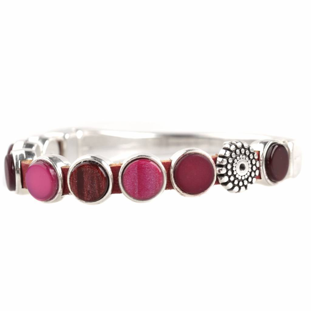 DIY armband polaris #1 Cherry Red-Kraaltjes van Renate