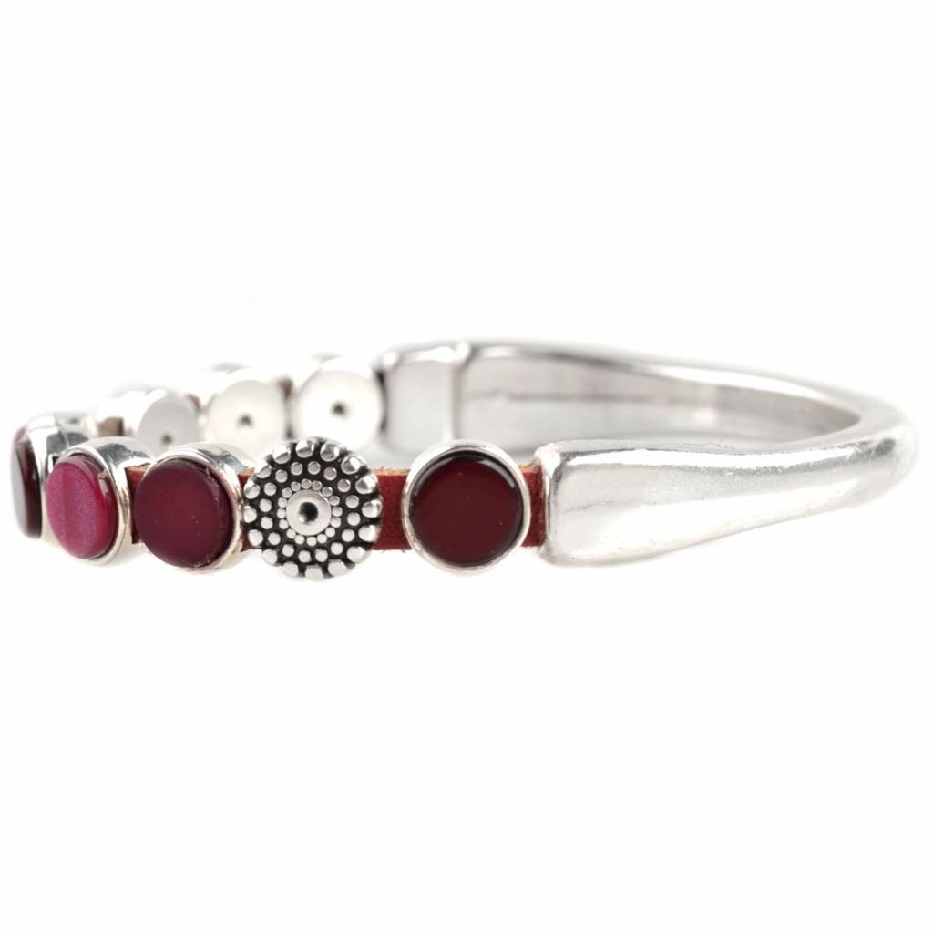 DIY armband polaris #1 Cherry Red-Kraaltjes van Renate