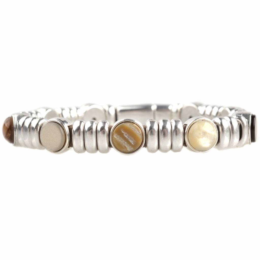 DIY armband polaris #2 Natural Brown-Kraaltjes van Renate