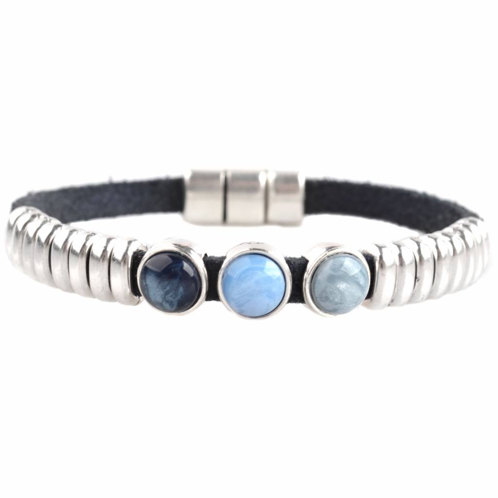 DIY armband polaris #3 Dark blue-Kraaltjes van Renate