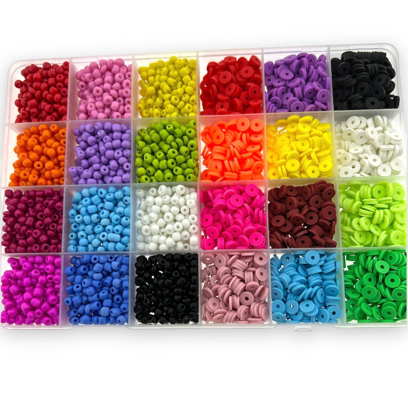 DIY box met 4mm rocailles en discs-DIY-Kraaltjes van Renate