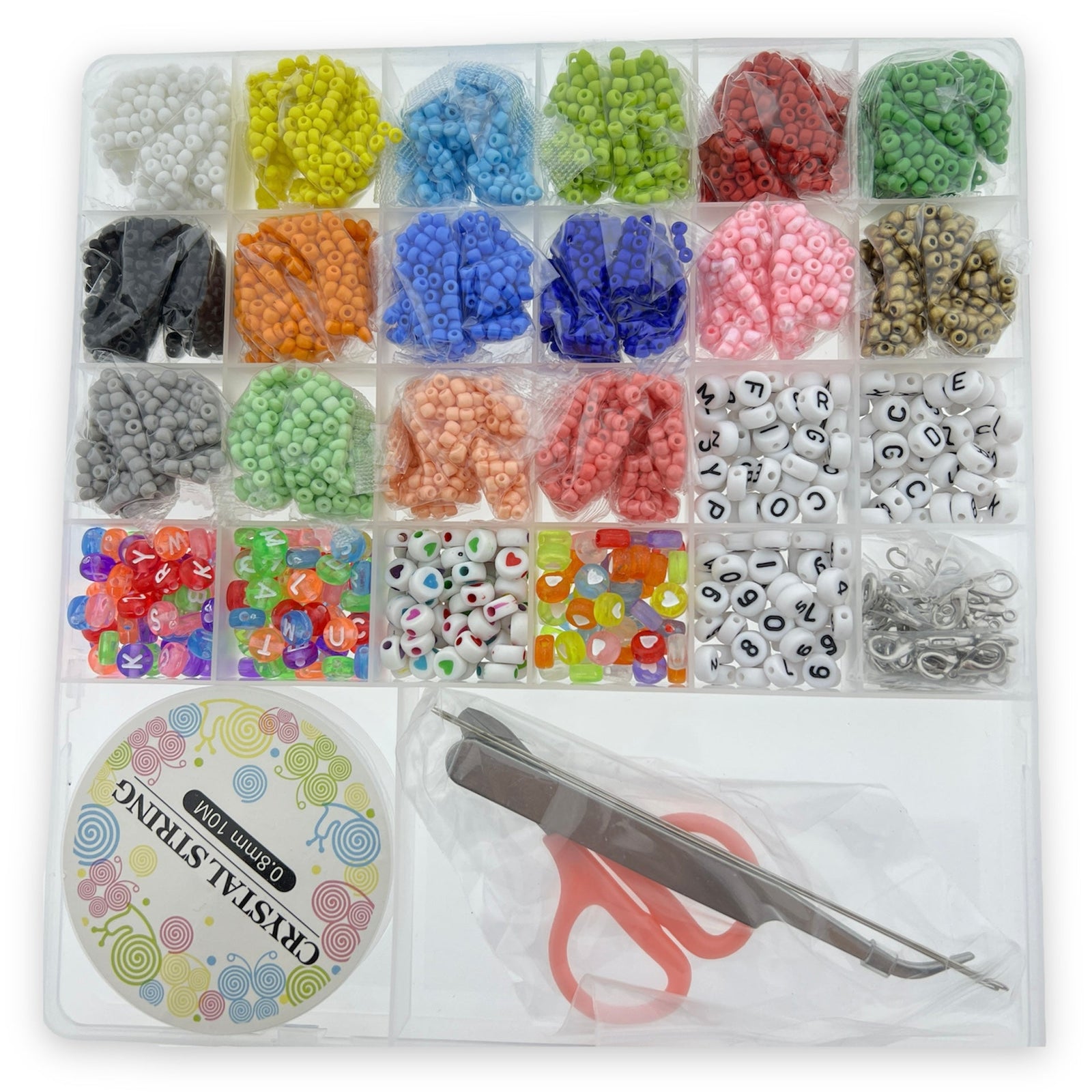 DIY box met rocailles, letterkralen en acryl kralen-DIY-Kraaltjes van Renate